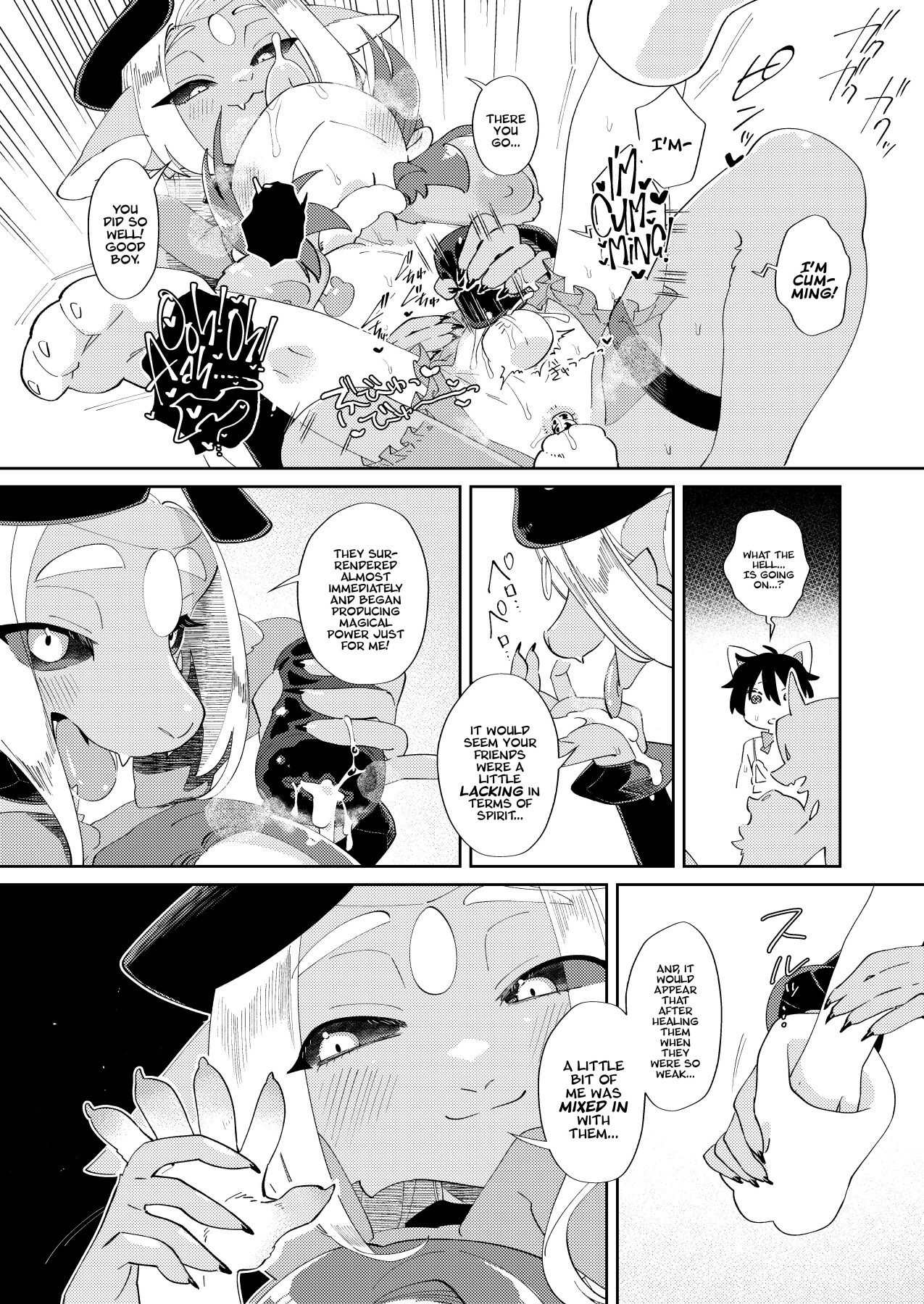 hentai manga The Demon Queen Was Invincible So The Hero Got All His Power Sucked From Him & Ended Up As Her Pet!